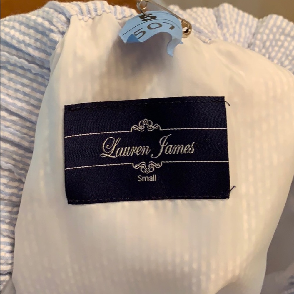 Lauren James Seersucker Scalloped Skirt - Picture 2 of 2